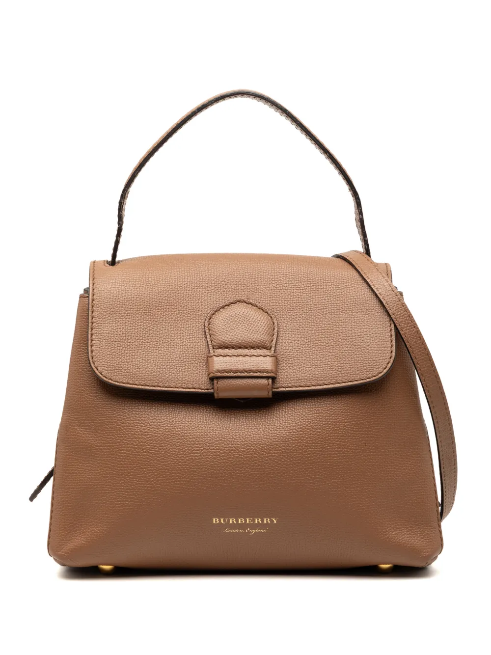 Burberry Pre-Owned 2000-2017 Small Calfskin and House Check Camberley satchel - Marrone