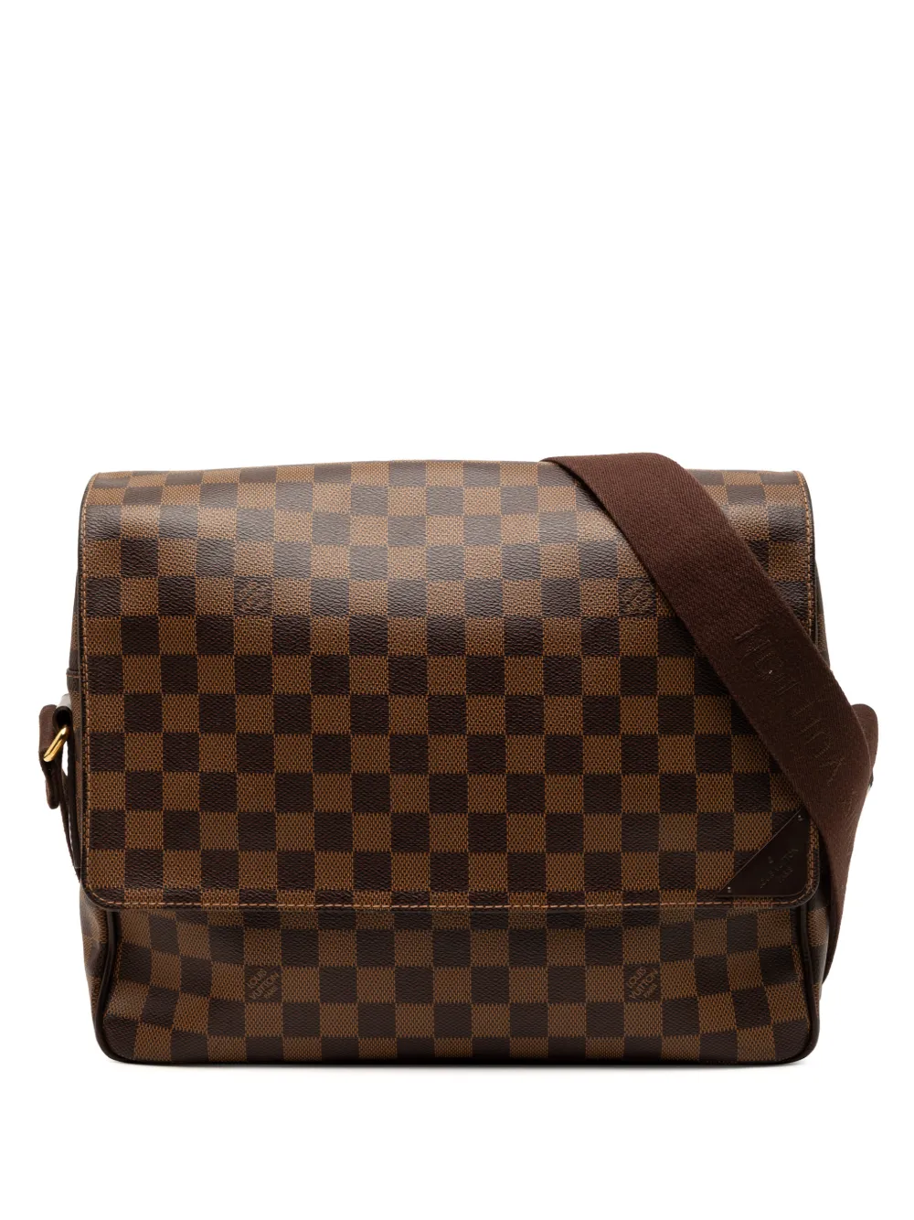 Louis Vuitton Pre-Owned 2012 Damier Ebene Shelton MM crossbody bag - Marrone