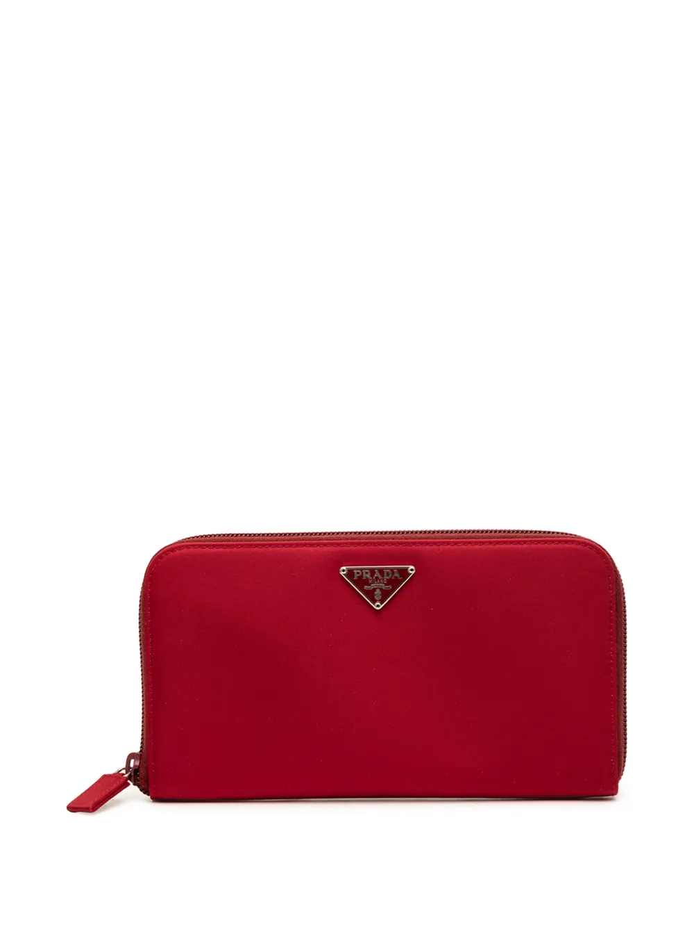 Prada Pre-Owned 2000-2013 Tessuto Zip Around Wallet long wallets - Rosso