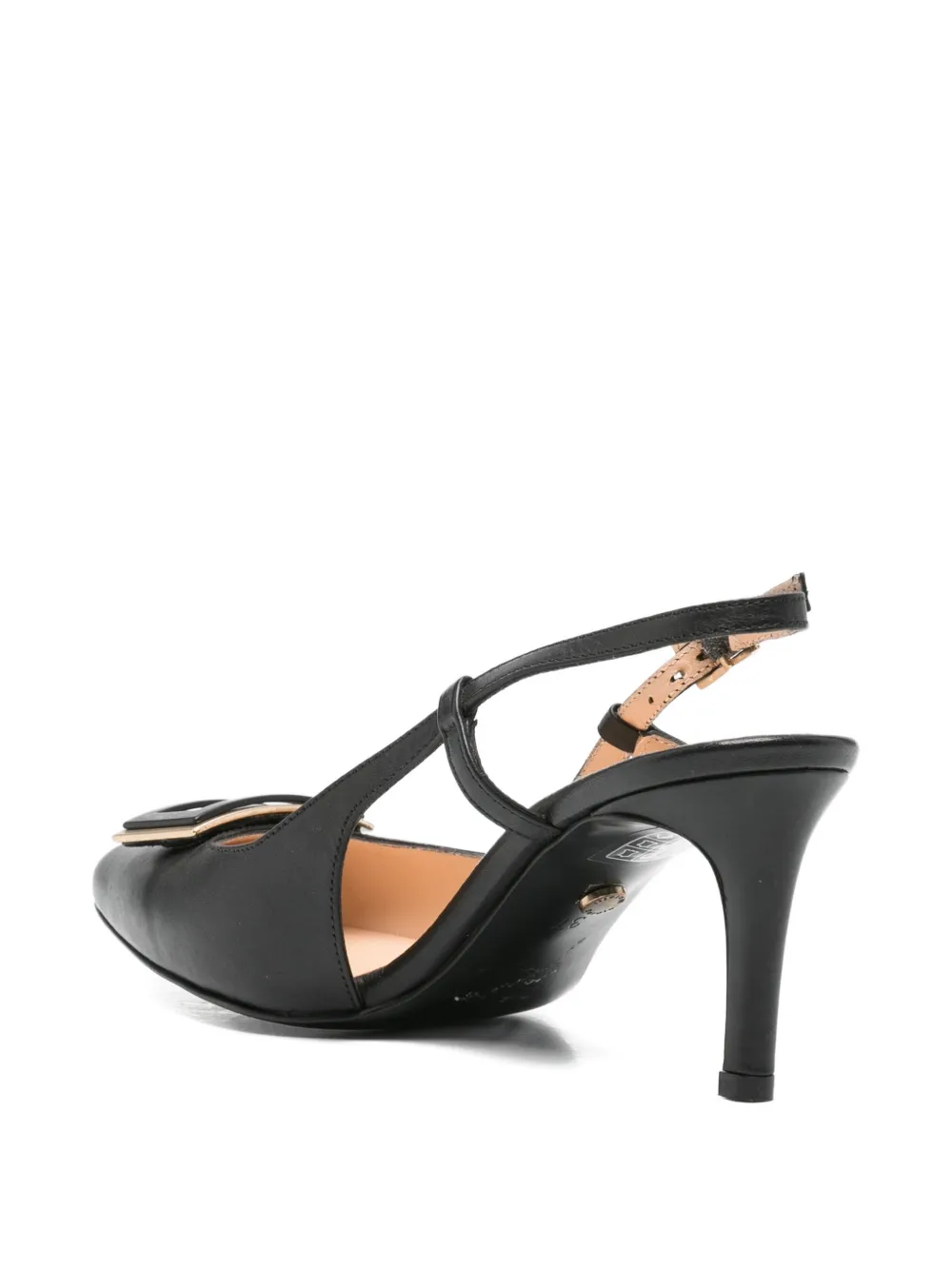 SERGIO MORETTI FIRENZE Slingback pumps met gespdetail Zwart