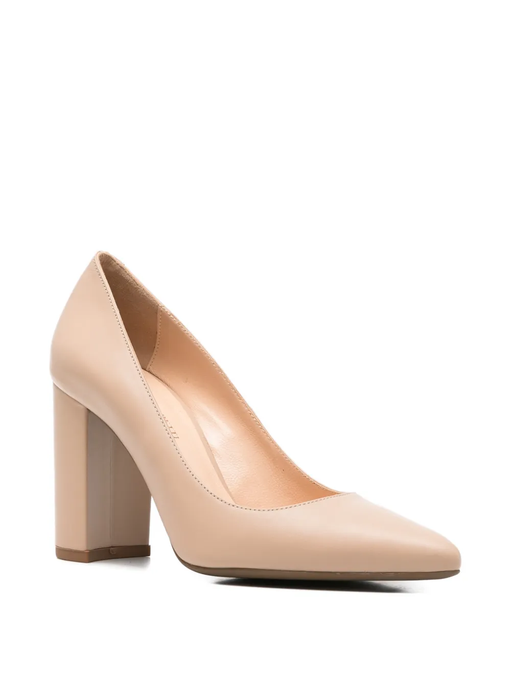 SERGIO MORETTI FIRENZE Pumps met blokhak Beige