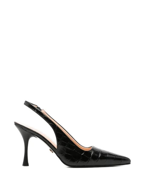 SERGIO MORETTI FIRENZE croc-effect slingback pumps