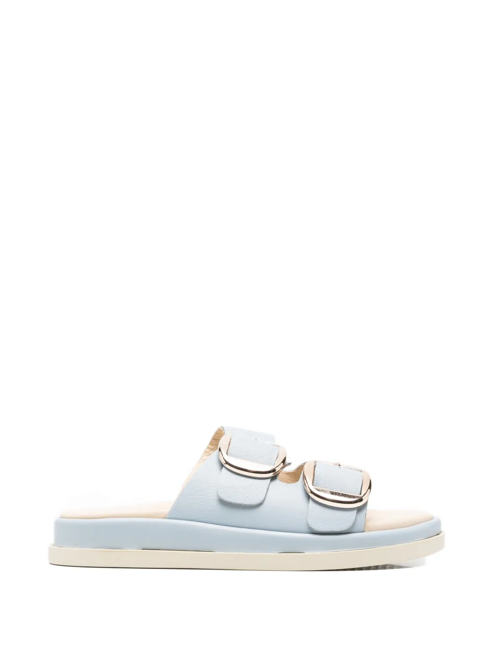 SERGIO MORETTI FIRENZE buckle-fastening double-strap mules - Blu