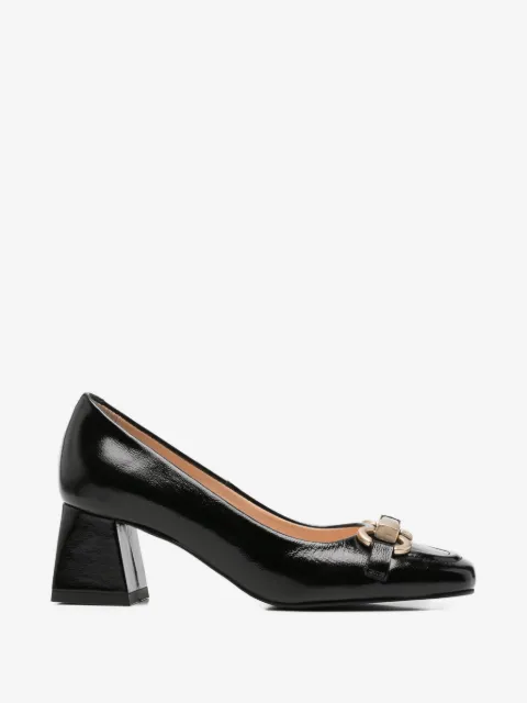 SERGIO MORETTI FIRENZE horsebit square-toe pumps
