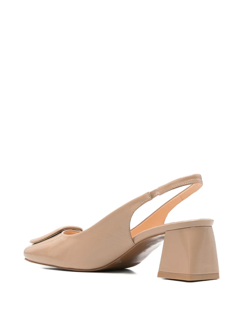 SERGIO MORETTI FIRENZE Slingback pumps met gespdetail Beige