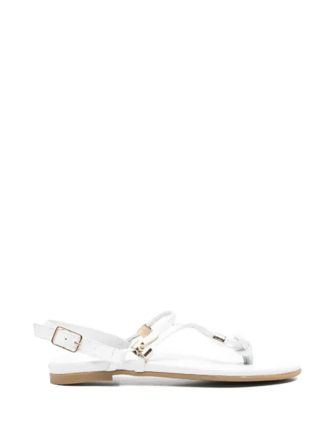 SERGIO MORETTI FIRENZE logo-plaque t-bar sandals