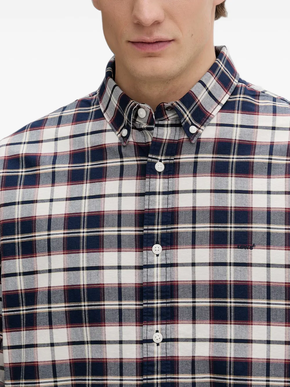 Levi's Geruit overhemd Wit
