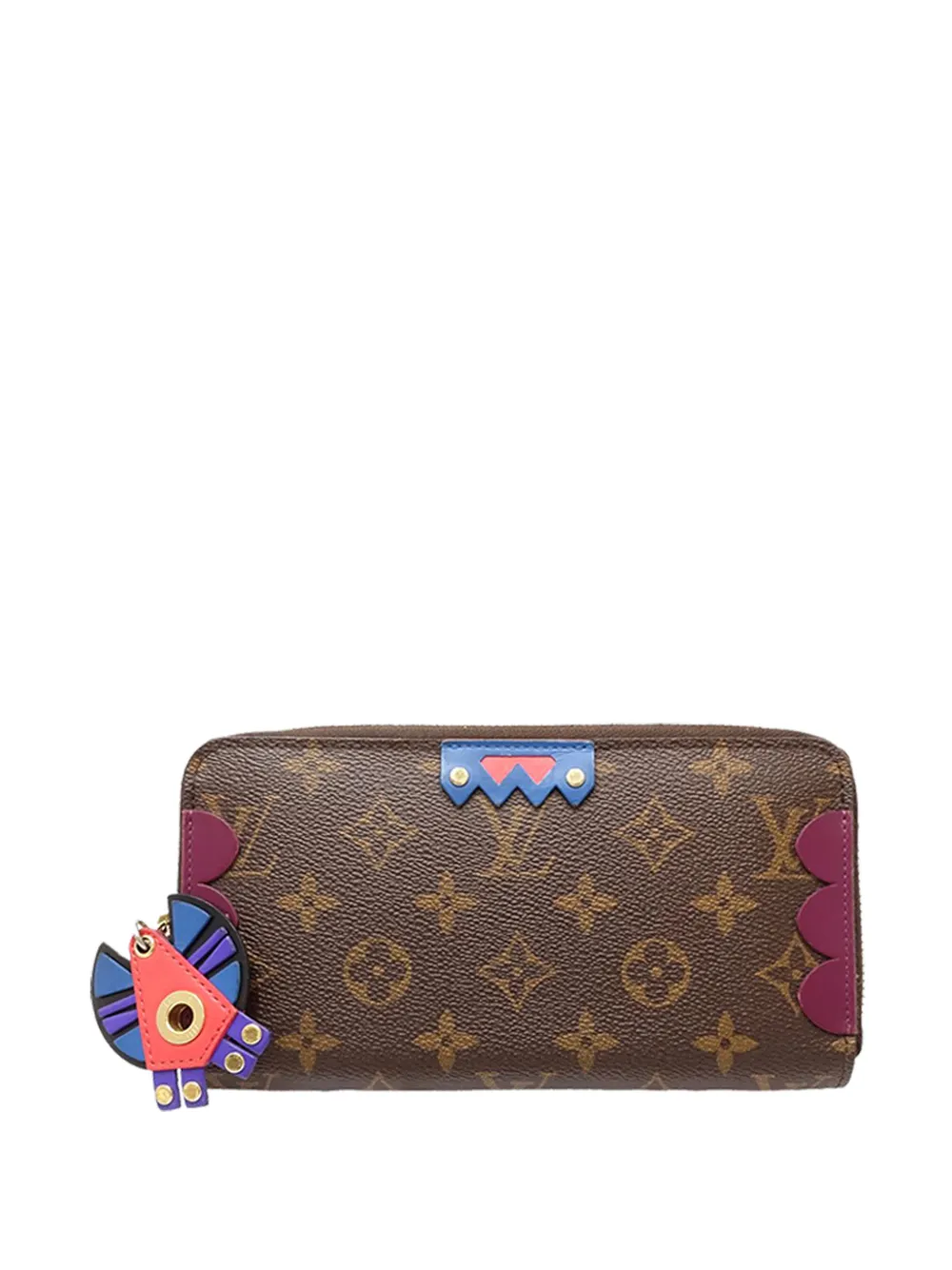 Louis Vuitton Pre-Owned 2015 Monogram Totem Zippy Wallet long wallets - Marrone