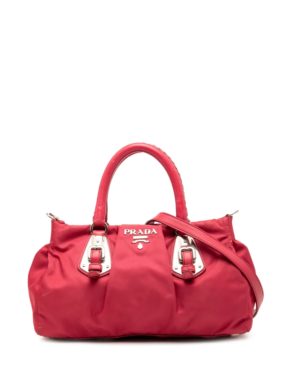 Prada Pre-Owned 1990-2010 Tessuto Buckle satchel - Rosa
