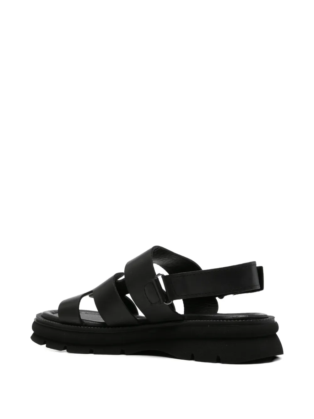 SERGIO MORETTI FIRENZE Sandalen met chunky zool en klittenband Zwart