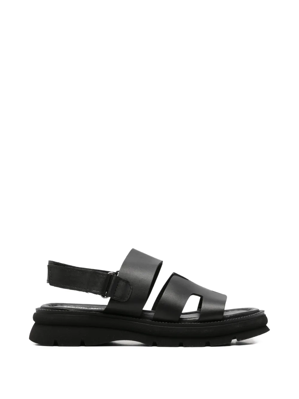 SERGIO MORETTI FIRENZE touch-strap chunky-sole sandals - Nero