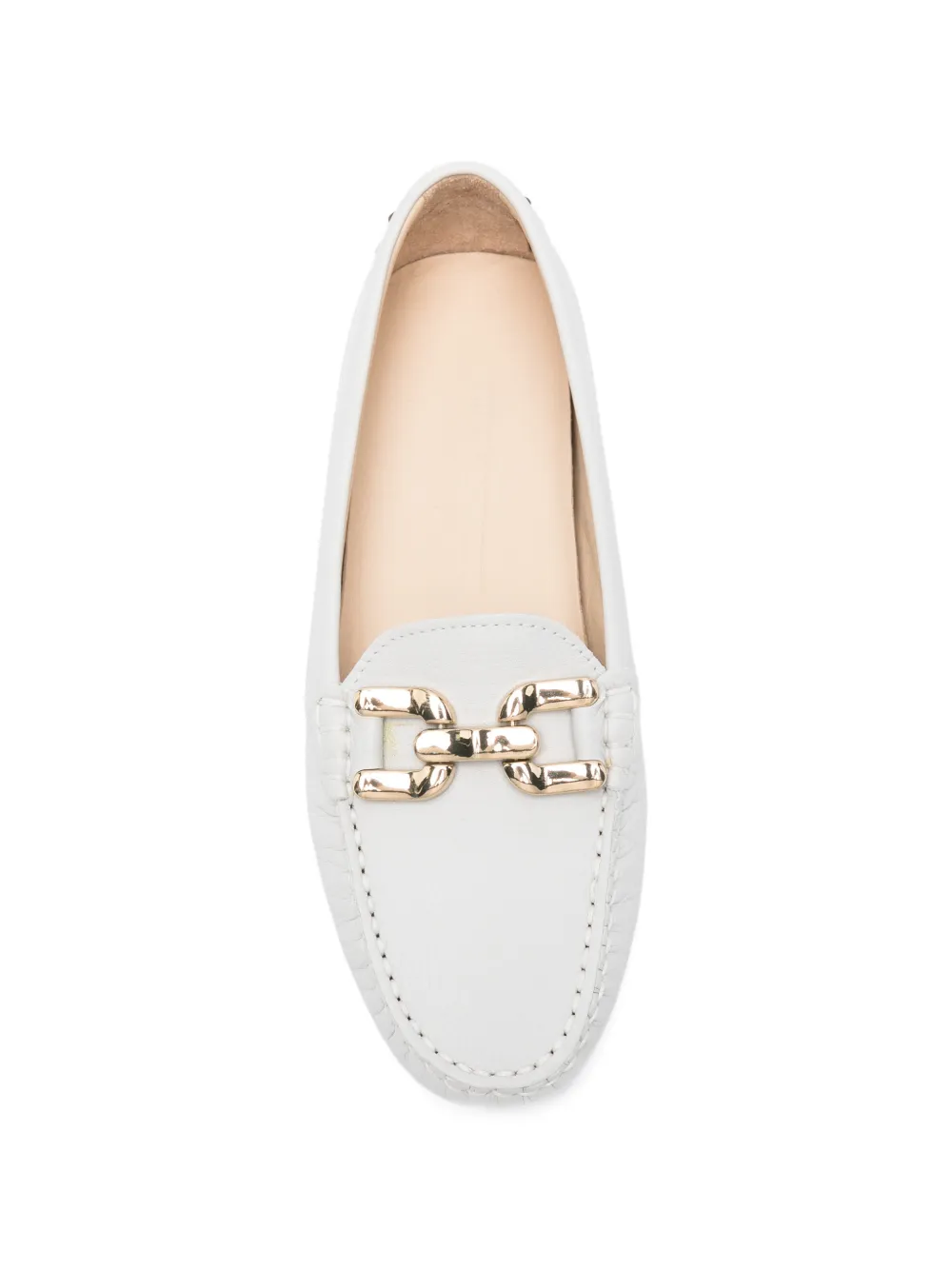 SERGIO MORETTI FIRENZE chain-link pebble-sole loafers Grijs