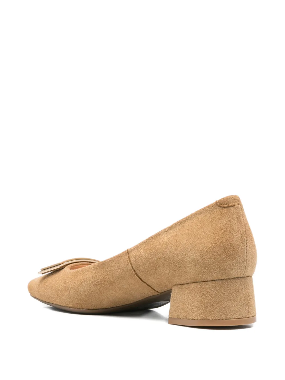 SERGIO MORETTI FIRENZE Pumps met gespdetail Beige