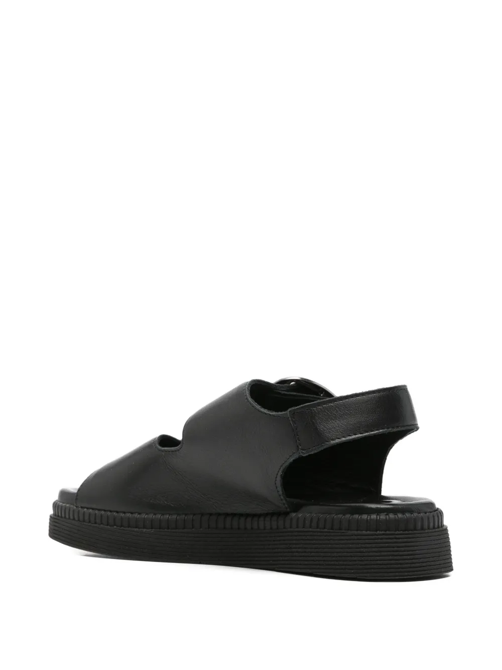 SERGIO MORETTI FIRENZE Slingback sandalen met gespsluiting Zwart