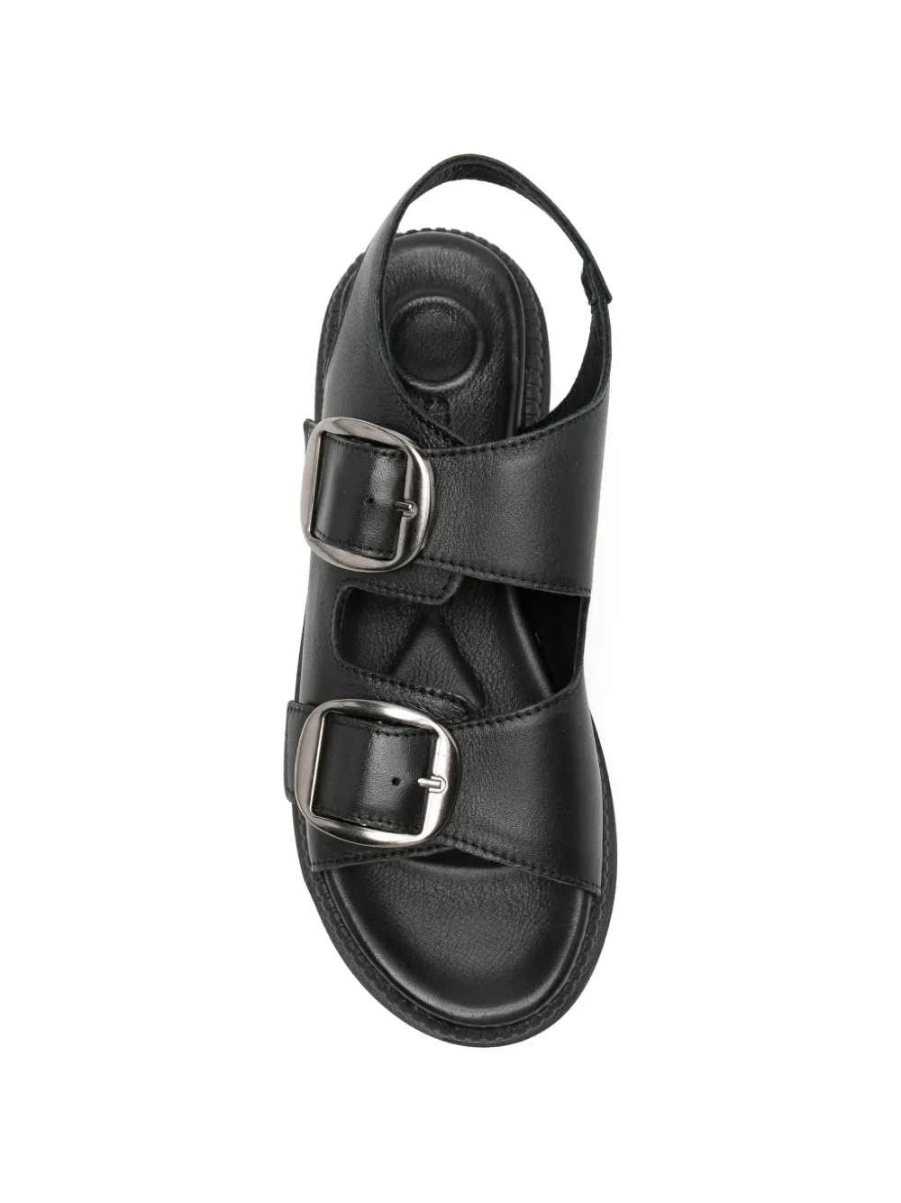 SERGIO MORETTI FIRENZE Slingback sandalen met gespsluiting Zwart
