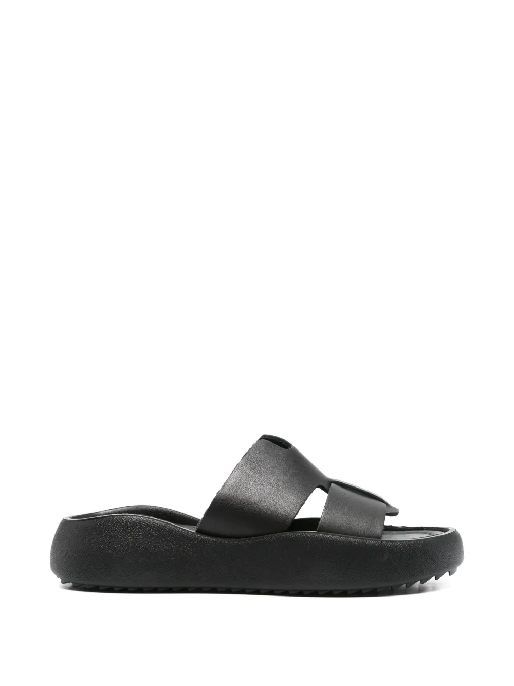 SERGIO MORETTI FIRENZE Sandalen met plateauzool Zwart
