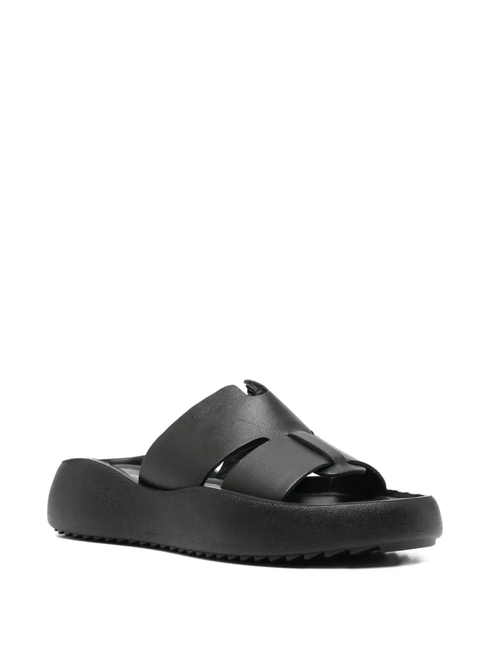 SERGIO MORETTI FIRENZE Sandalen met plateauzool Zwart