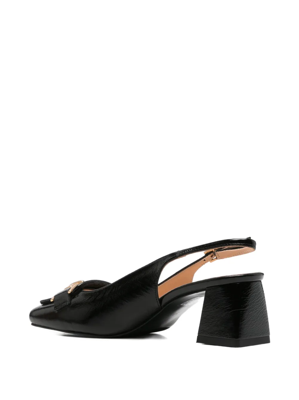 SERGIO MORETTI FIRENZE Slingback pumps met gespdetail Zwart