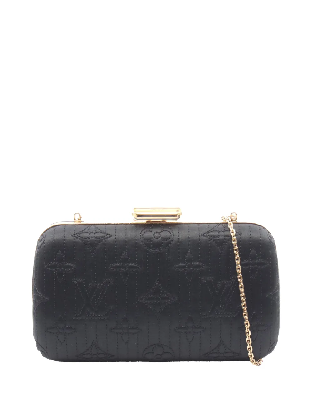 Louis Vuitton Pre-Owned 2008 Monogram Satin Motard Minaudiere clutch bag - Nero