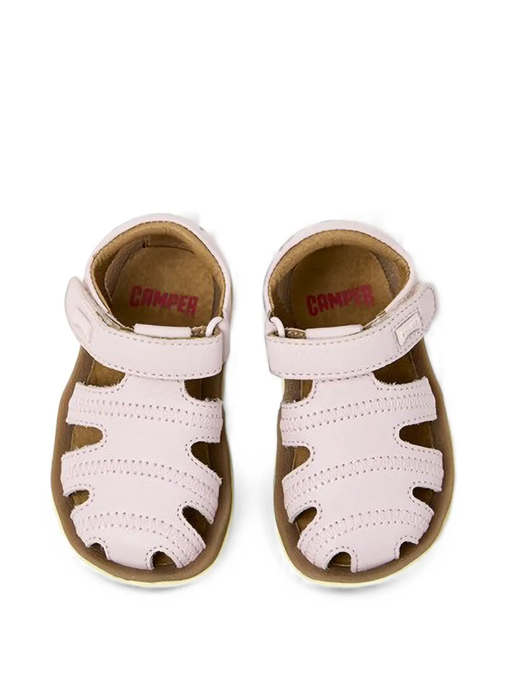 Camper Kids Bicho touch-strap cage-style sandals Roze