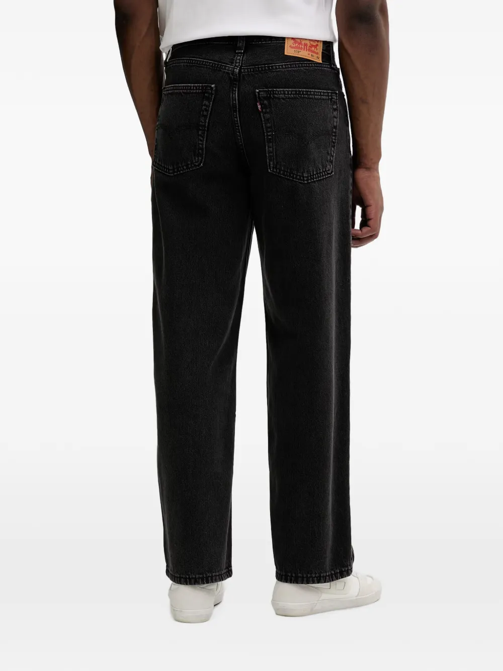 Levi's 578 jeans in baggy-fit Zwart