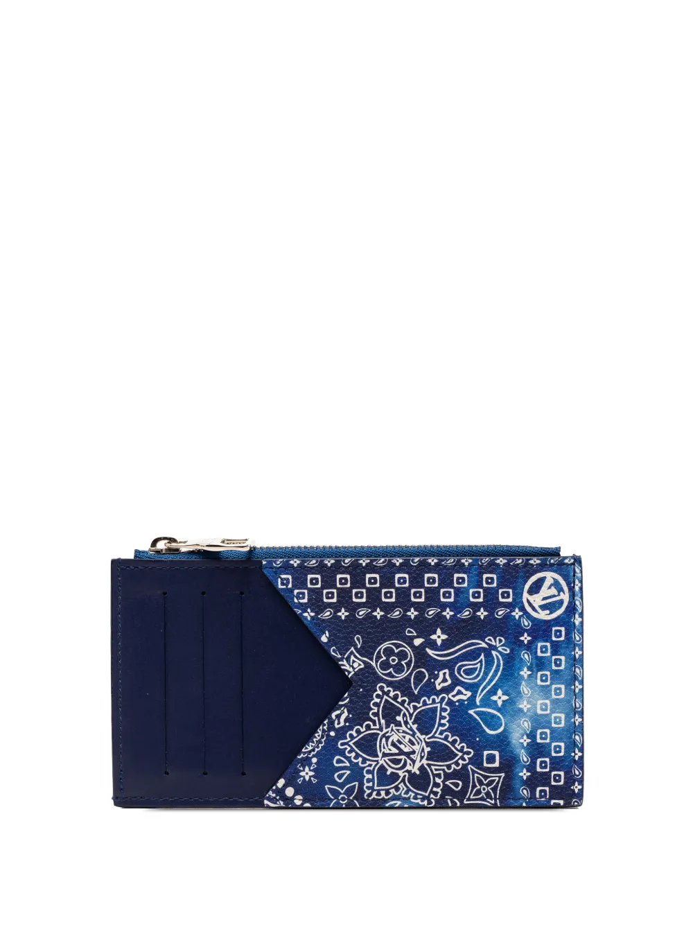 Louis Vuitton Pre-Owned 2020-2025 Monogram Bandana Coin card holder - Blu