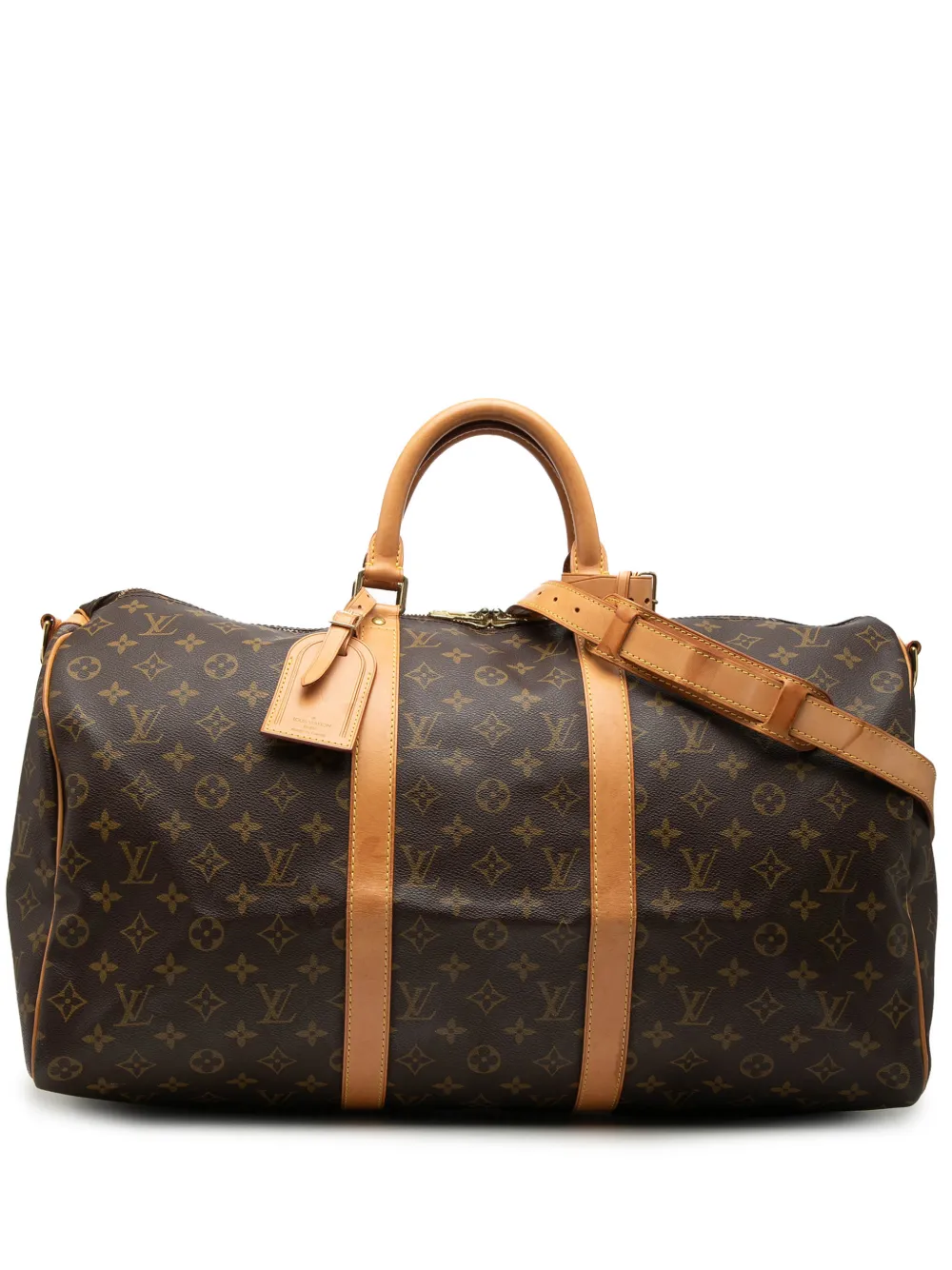Louis Vuitton Pre-Owned 2001 Monogram Keepall Bandouliere 50 travel bag - Marrone