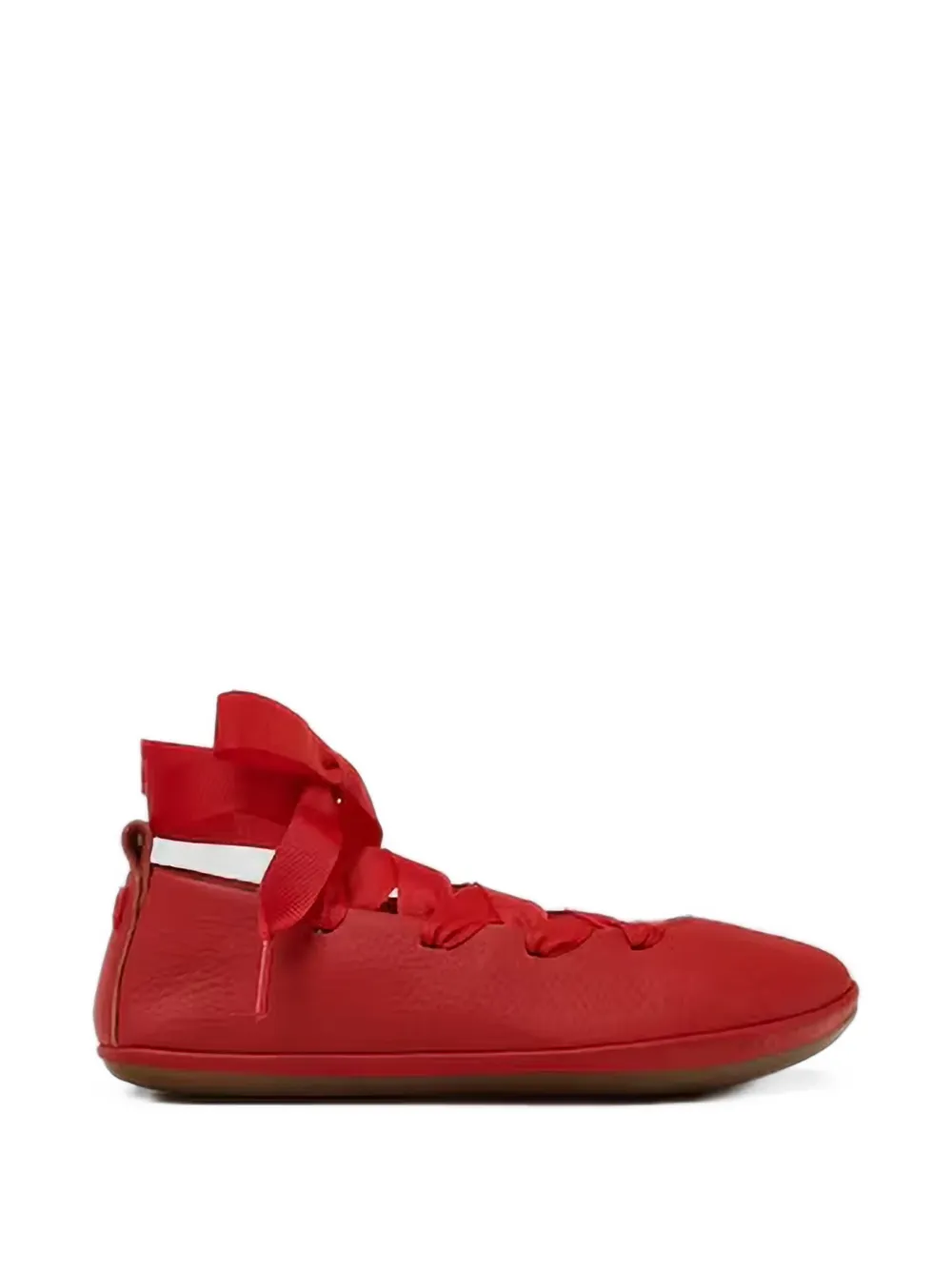 Camper Kids Ballerine stringate in pelle - Rosso