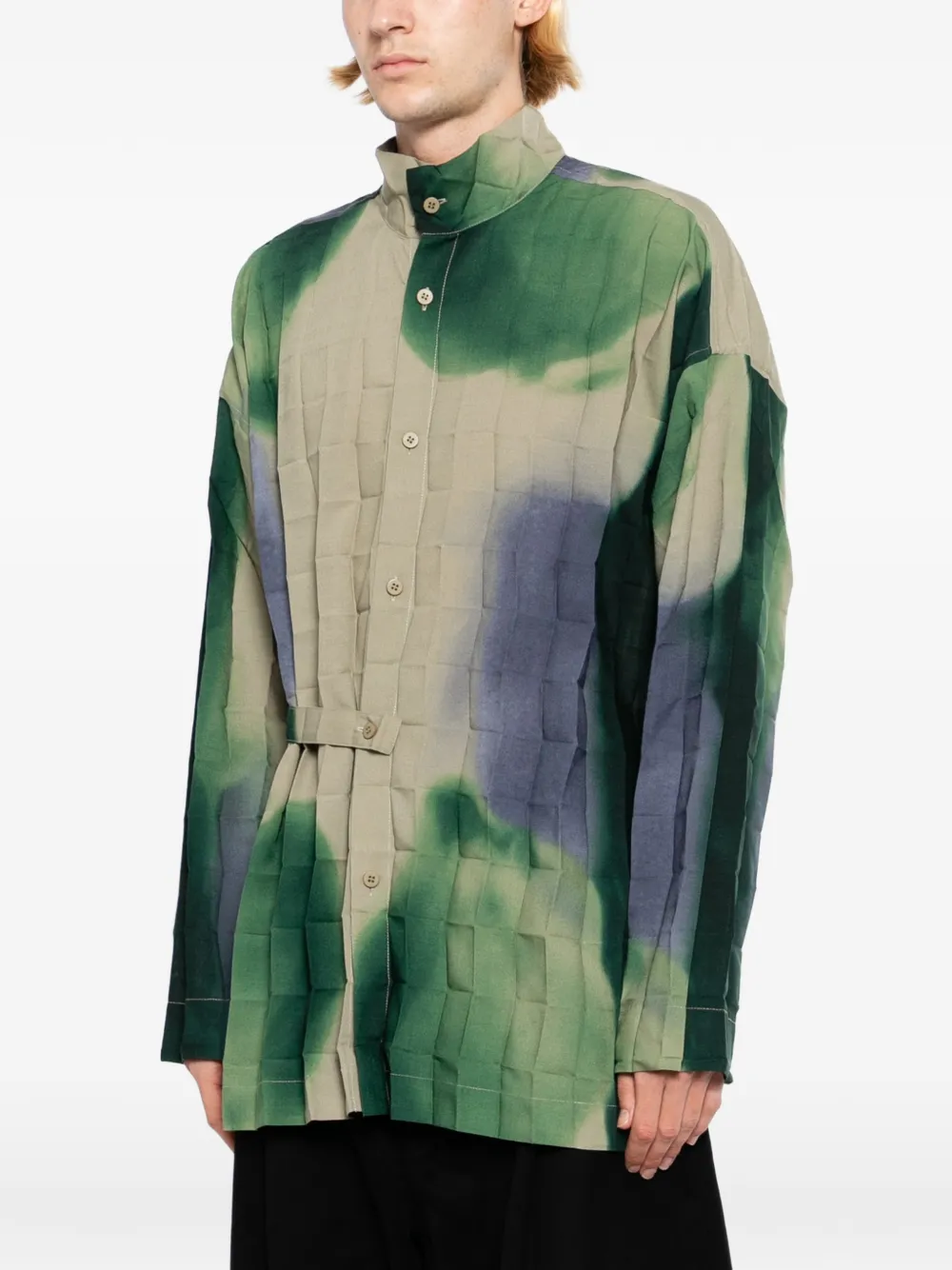 Homme Plissé Issey Miyake Dawn Edge overhemd met ceintuur Beige
