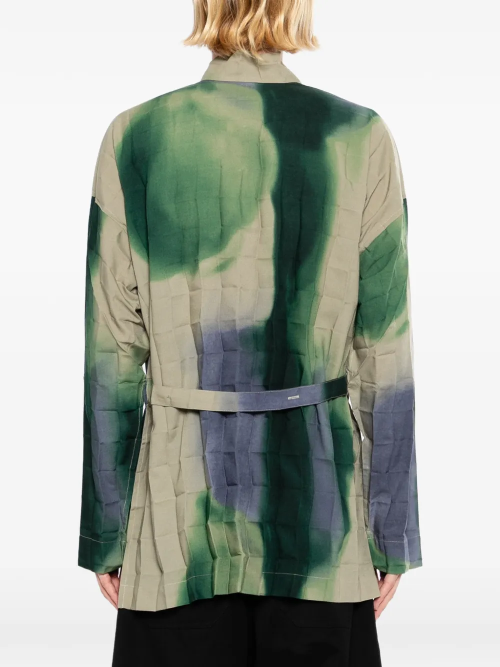 Homme Plissé Issey Miyake Dawn Edge overhemd met ceintuur Beige