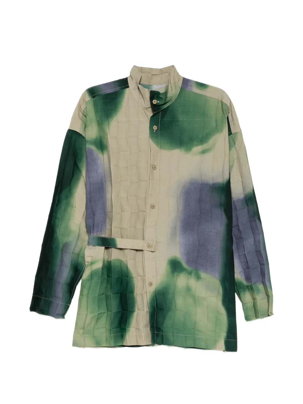 Homme Plissé Issey Miyake Dawn Edge belted shirt - Toni neutri