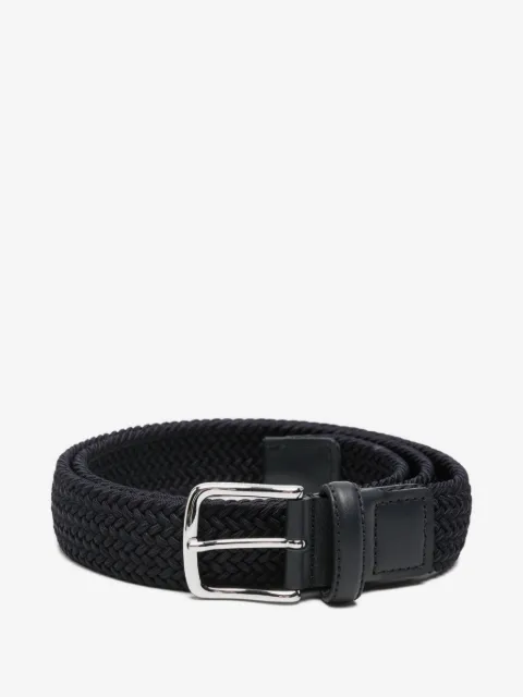 Jacob Cohën braided leather-trim belt