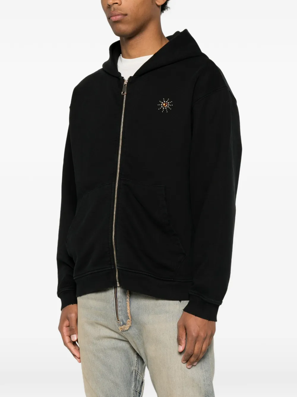 Htc Los Angeles Verfraaide hoodie Zwart