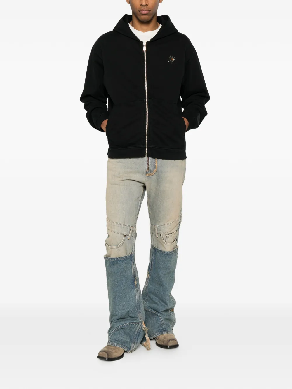 Htc Los Angeles Verfraaide hoodie Zwart