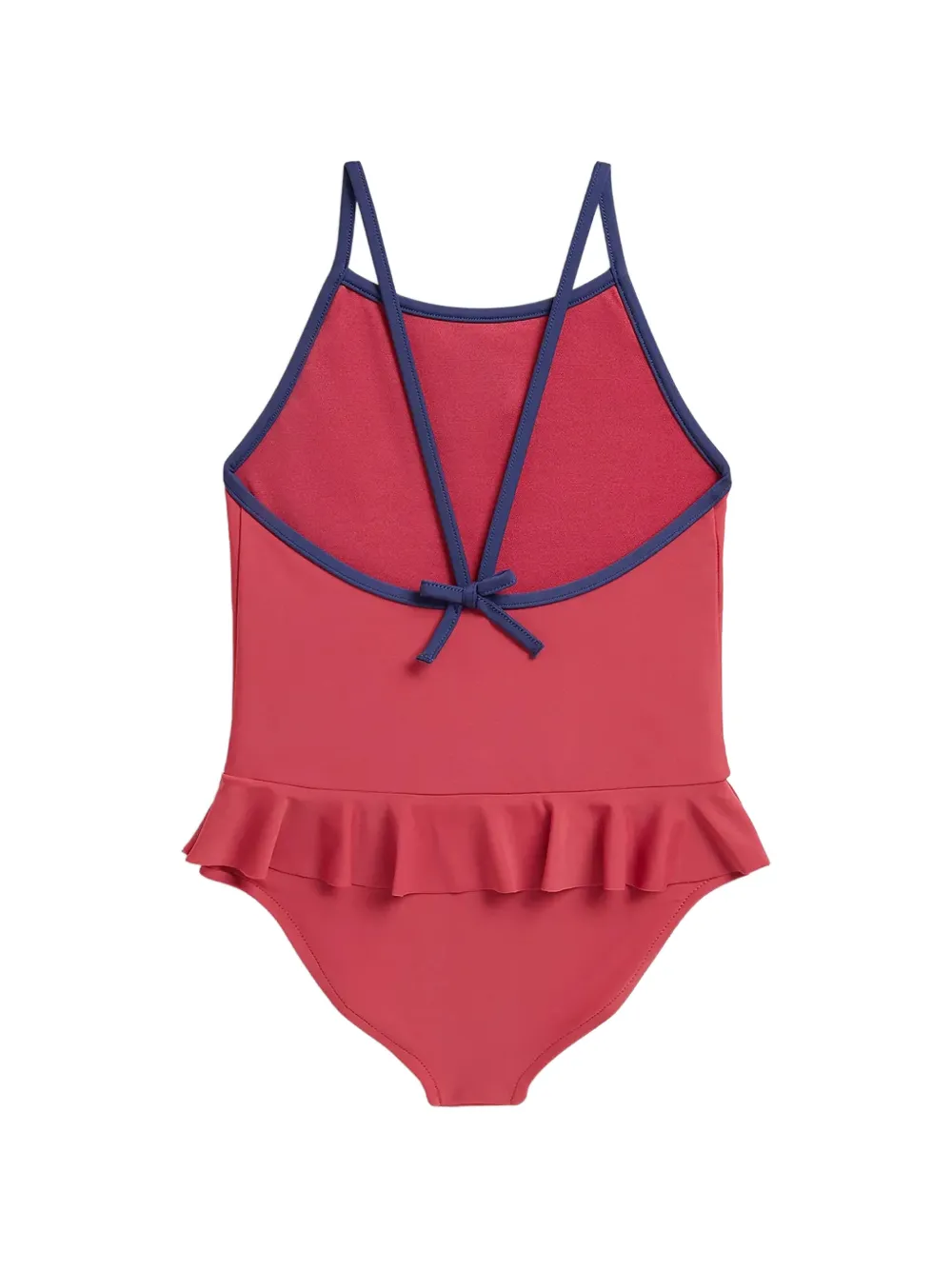 POLO RALPH LAUREN KIDS Polo Bear badpak met ruches Rood