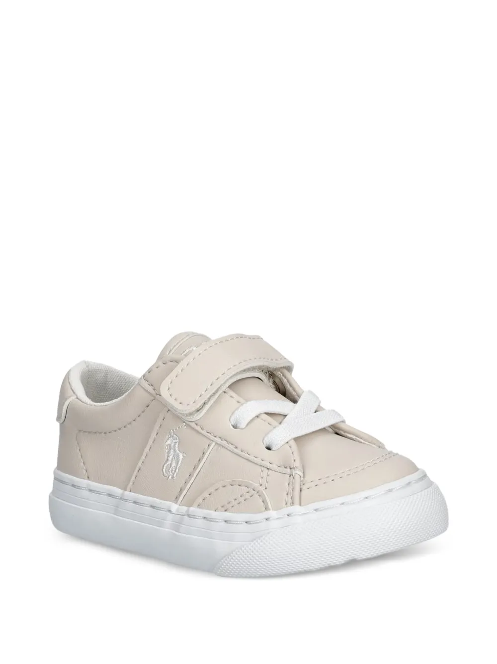 POLO RALPH LAUREN KIDS baskets à attaches scratch - Tons neutres