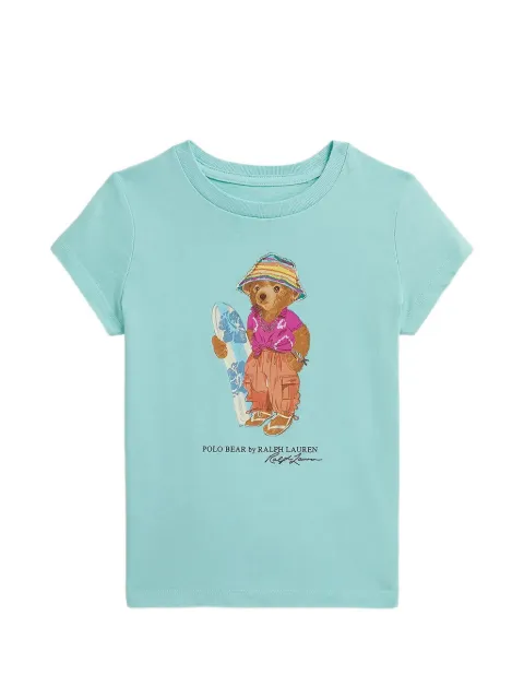 POLO RALPH LAUREN KIDS cotton jersey T-shirt with Polo Bear