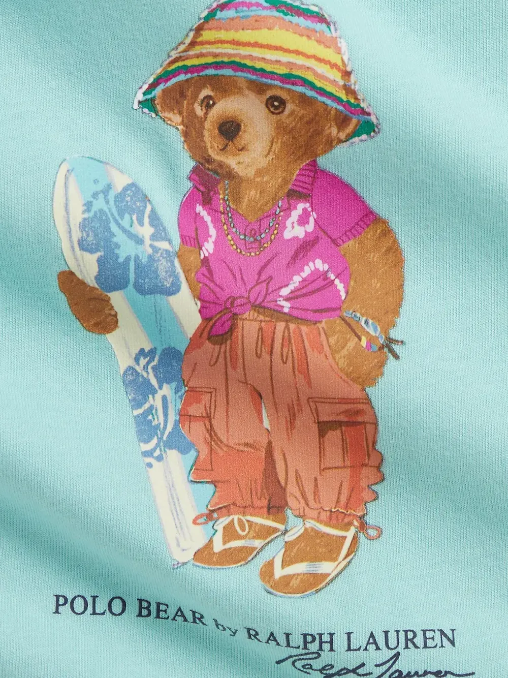 POLO RALPH LAUREN KIDS T-shirt met teddybeerprint Blauw