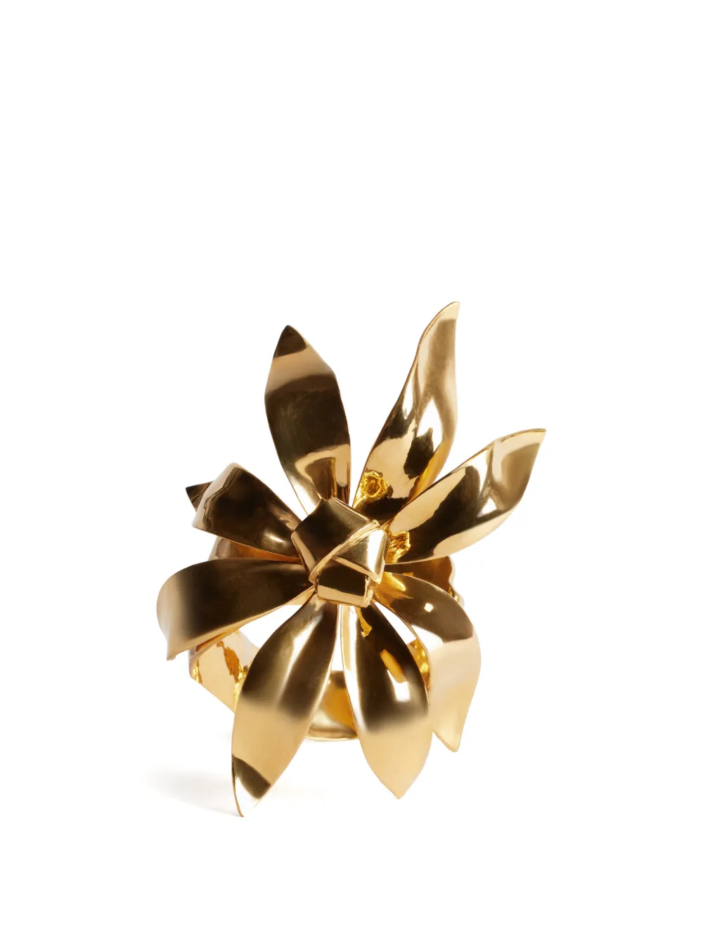 Balenciaga bow-detail cuff bracelet - Oro