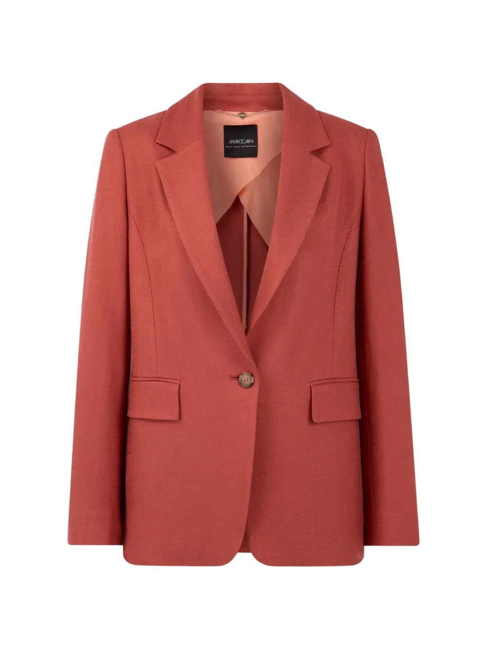 MARCCAIN single-breasted notched-lapels blazer - Rosso
