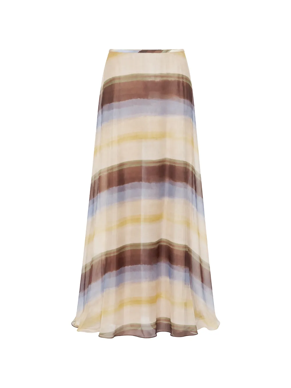 JBQ Kiera stripe-print maxi skirt - Toni neutri