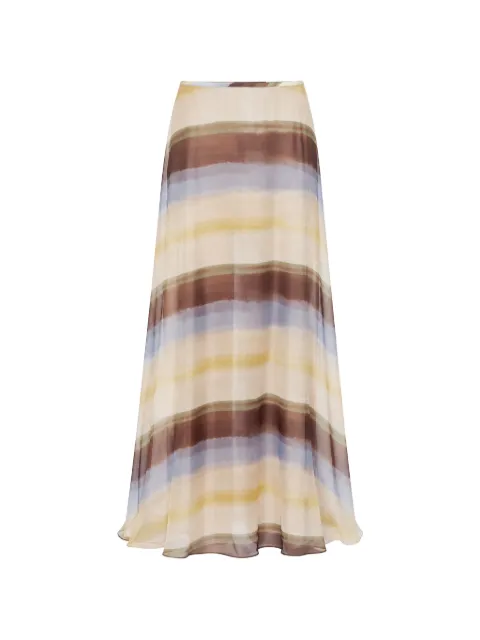 JBQ Kiera stripe-print maxi skirt