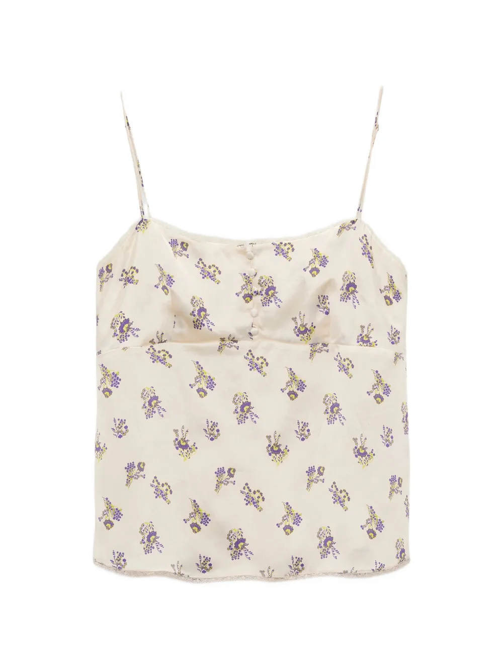 Dorothee Schumacher Shiny Daydream floral-print camisole top - Giallo