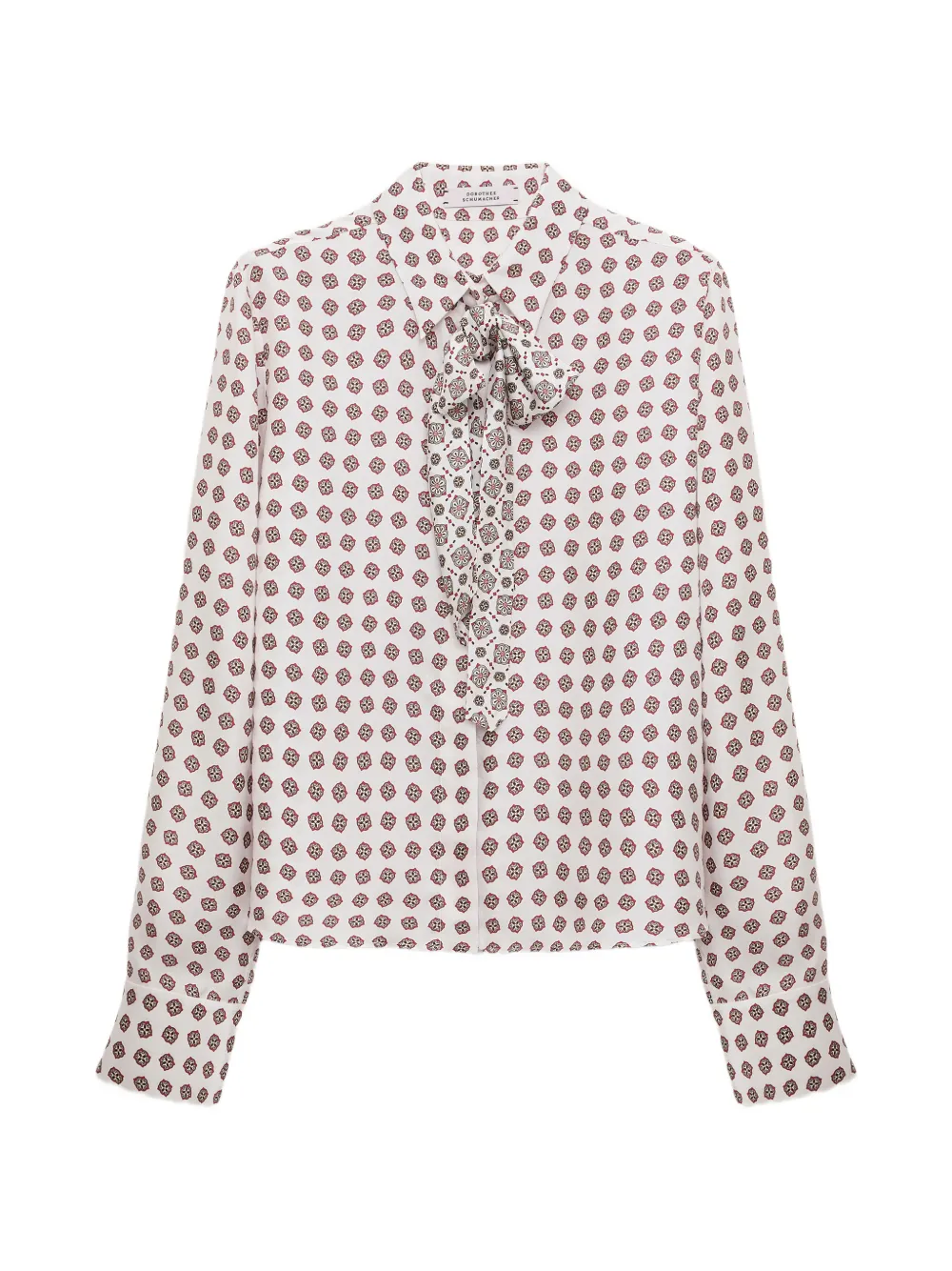 Dorothee Schumacher graphic-print silk blouse - Weiß