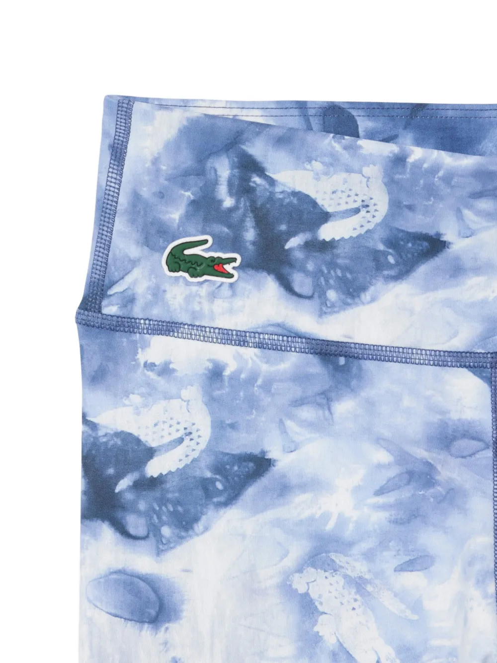 Lacoste Sportlegging met logopatch en print Blauw