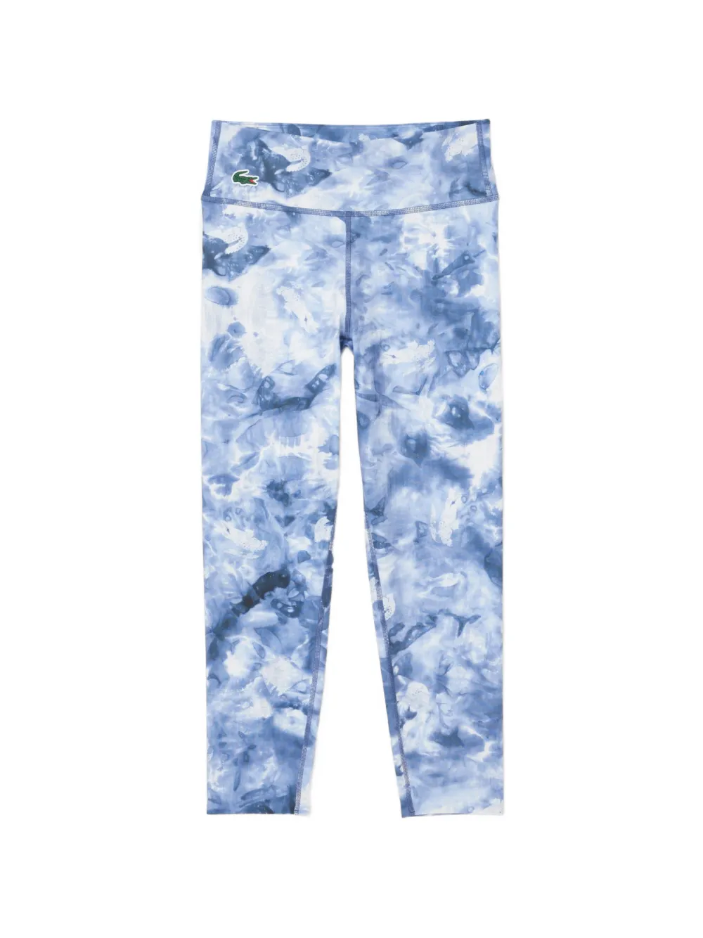 Lacoste logo-appliqué printed sport leggings - Blau