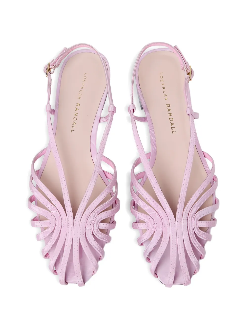 Loeffler Randall Devon lattice slingback sandals Roze