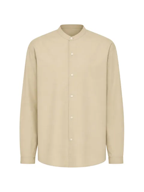 Officine Generale Jahlan band-collar long-sleeve shirt