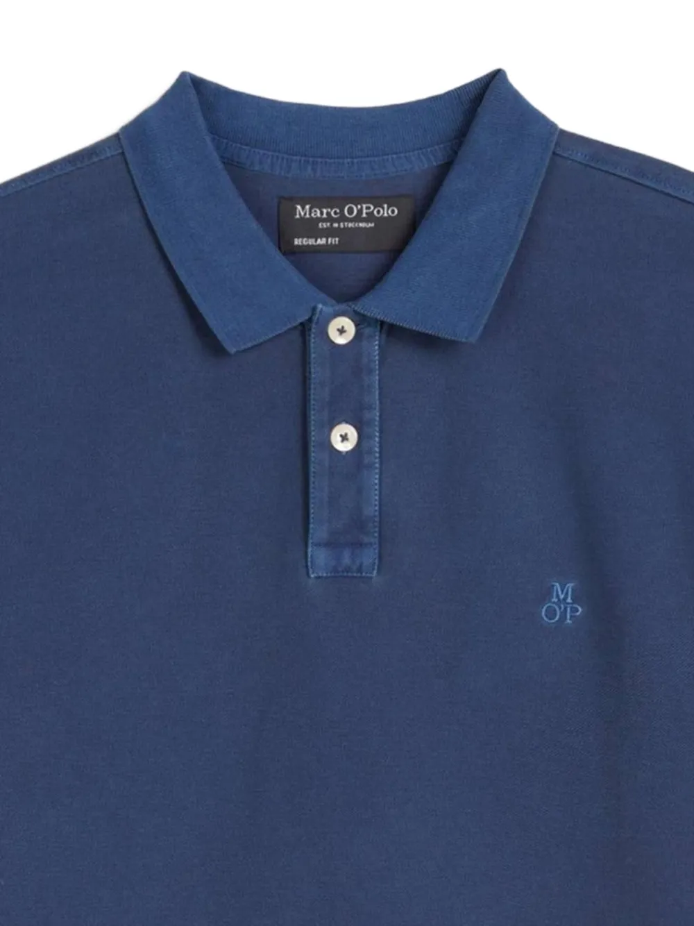 Marc O'Polo Poloshirt met geborduurd logo Blauw