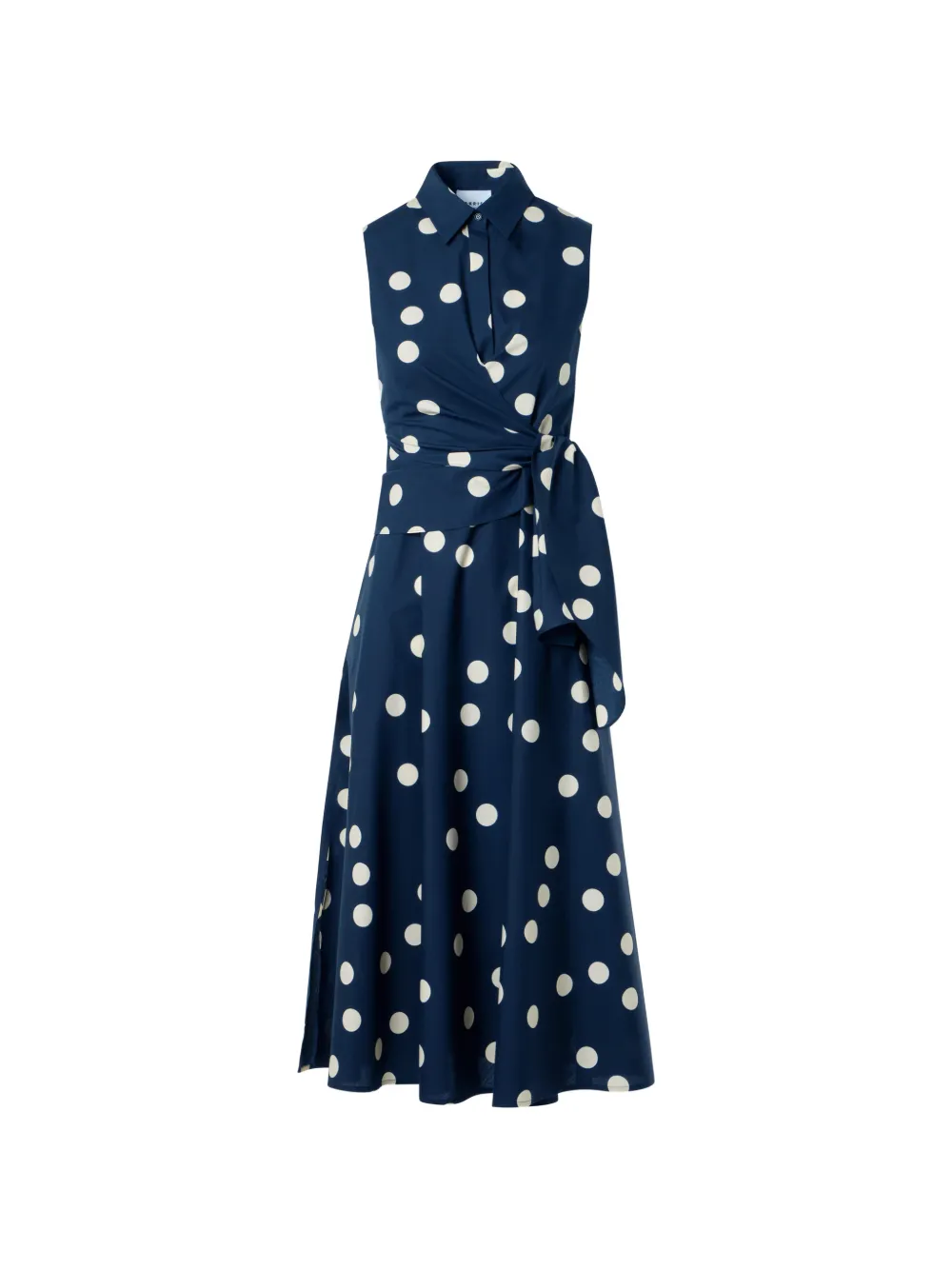 Akris Punto polka-dot midi dress - Blu